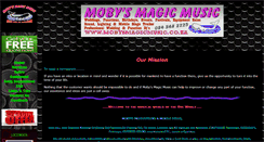 Desktop Screenshot of mobysmagicmusic.co.za
